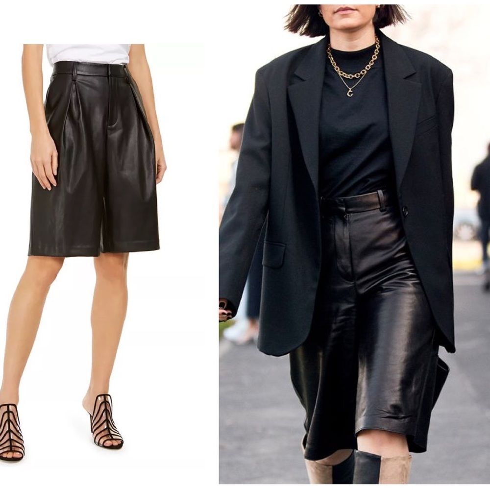 Internacional Concepts Inc. faux leather shorts